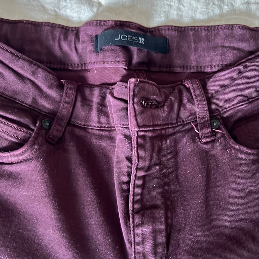 Burgundy Joe’s low rise jeans